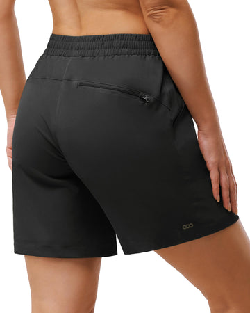 33,000ft Women's Golf Shorts 5" Hiking Shorts for Womens Quick Dry UPF 50+ Stretch Running Shorts